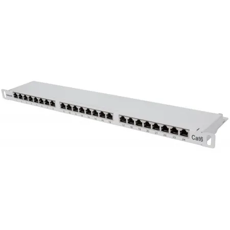 Patch Panel Rack 19 0.5u, 24 Porty Rj45 Cat6 Ftp, Szary